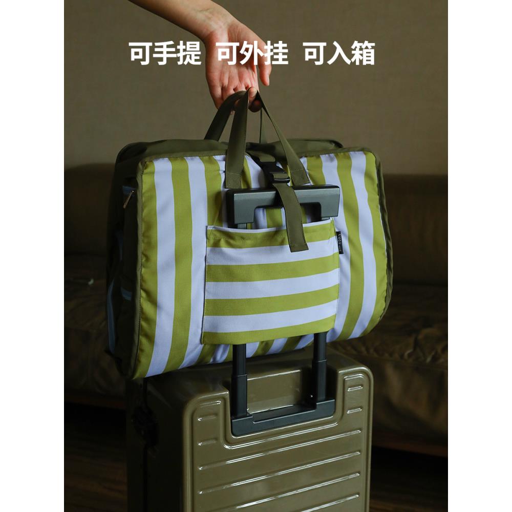 便携挂式旅行收纳袋出差内衣裤分装整理行李箱拼色条纹收纳包套装