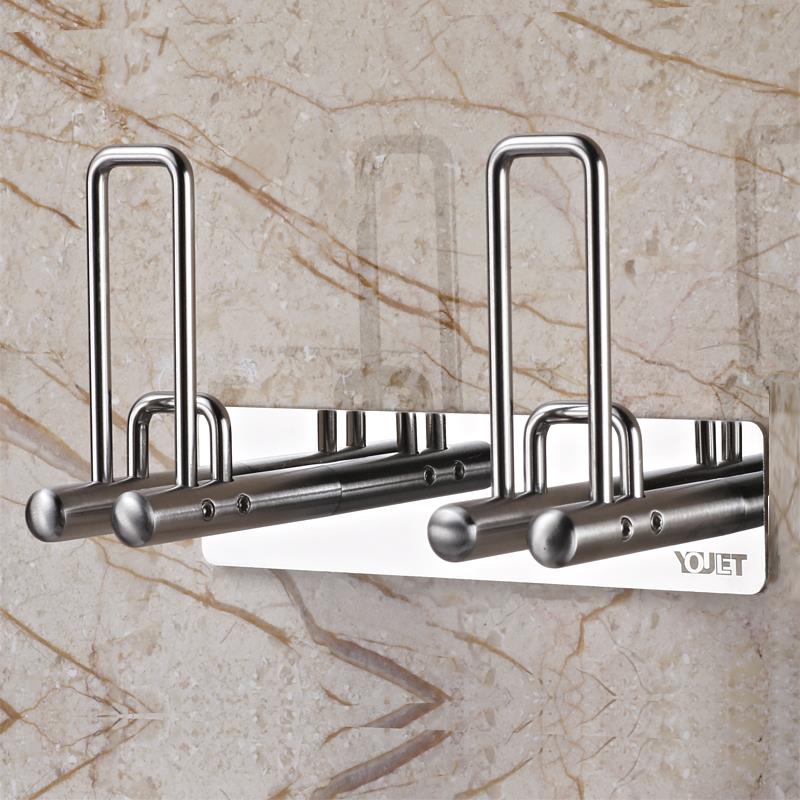 德国YOULET 304不锈钢牙刷架 情侣创意洗漱壁挂免打孔漱口牙杯架