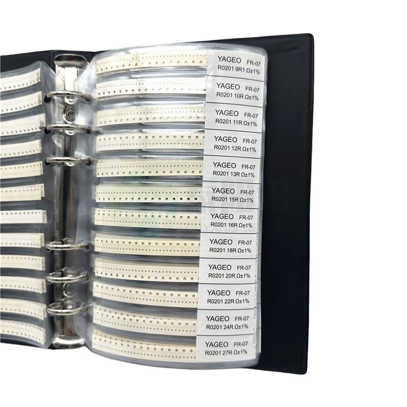 Smd电阻电容器书0201 0402 0603 0805 1206电感包样品书郭扎军村