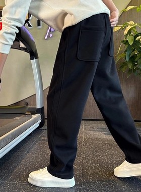 仓石一树潮牌直筒宽松卫裤男士春秋季新款高端百搭运动休闲长裤子