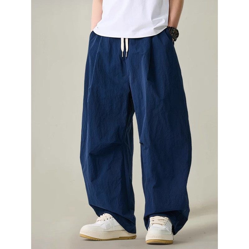 仓石一树潮牌伞兵工装裤子男夏季薄款宽松直筒阔腿裤速干休闲长裤,男装,休闲裤,淘宝优惠券,粉丝福利购,淘宝优惠卷