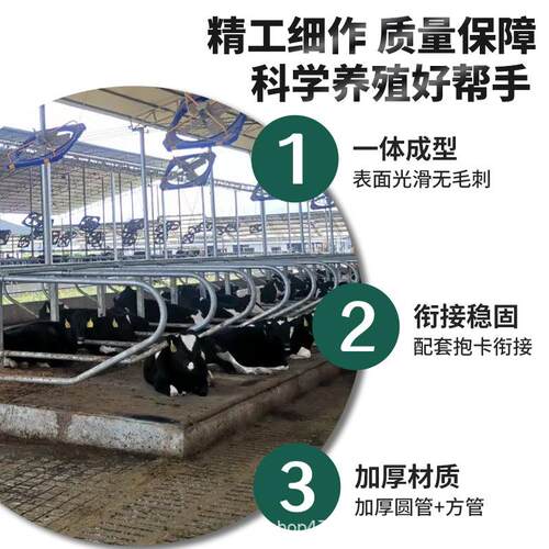 NEW牛卧床配件牛场专加厚热镀锌奶牛养殖卧场设备用单双牛卧隔离