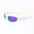 Solid White Frame Purple Blue Film