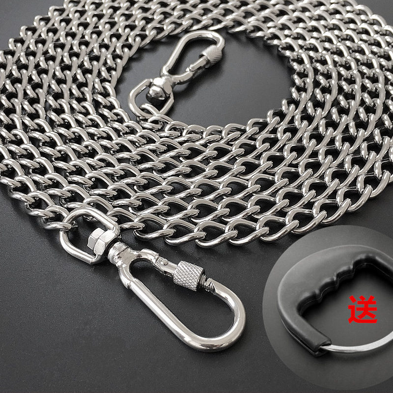 狗炼子牵引绳双扣链铁炼