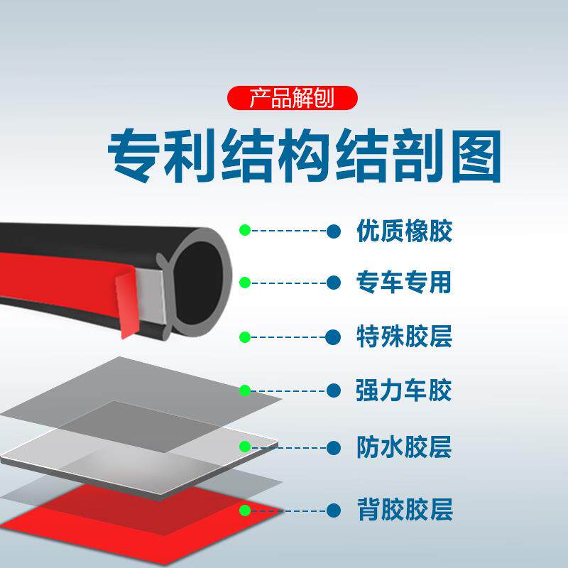 比亚迪宋lmi4526/dlev/宋L汽车门缝控边防尘隔音中全车密封条用宋