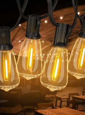 50FT井ST38灯串灯S花T38派对圣诞LED灯串透复明古天后院园夜市氛