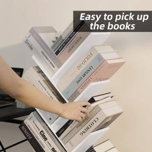 济型落地经书架置约物创意树形带抽屉的8-层树书架架简学生书架