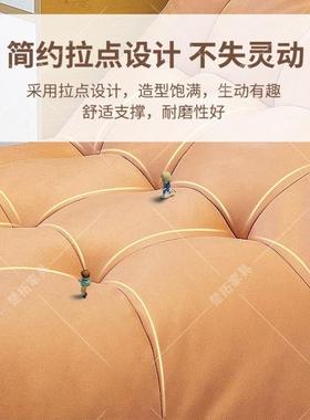 懒人沙发可可睡毛沙毛虫单人卧室小主卧躺椅NUD榻榻发米阳躺台休