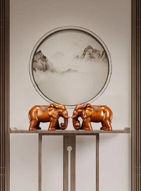 风摆一对家居客厅玄10272720水关吉祥装饰办品公室布件局摆设对象