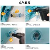 充气儿童旅床行床儿植绒垫休护44497栏幼床便携式 露营户外午气垫