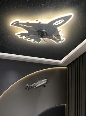 灯飞机灯儿房风顶创意TM-65508个性战童扇斗机模型装饰房间灯具男