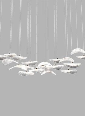 现代约玻璃装饰吊HAW灯式旋转楼简梯灯lof造型复售楼t部沙盘简约