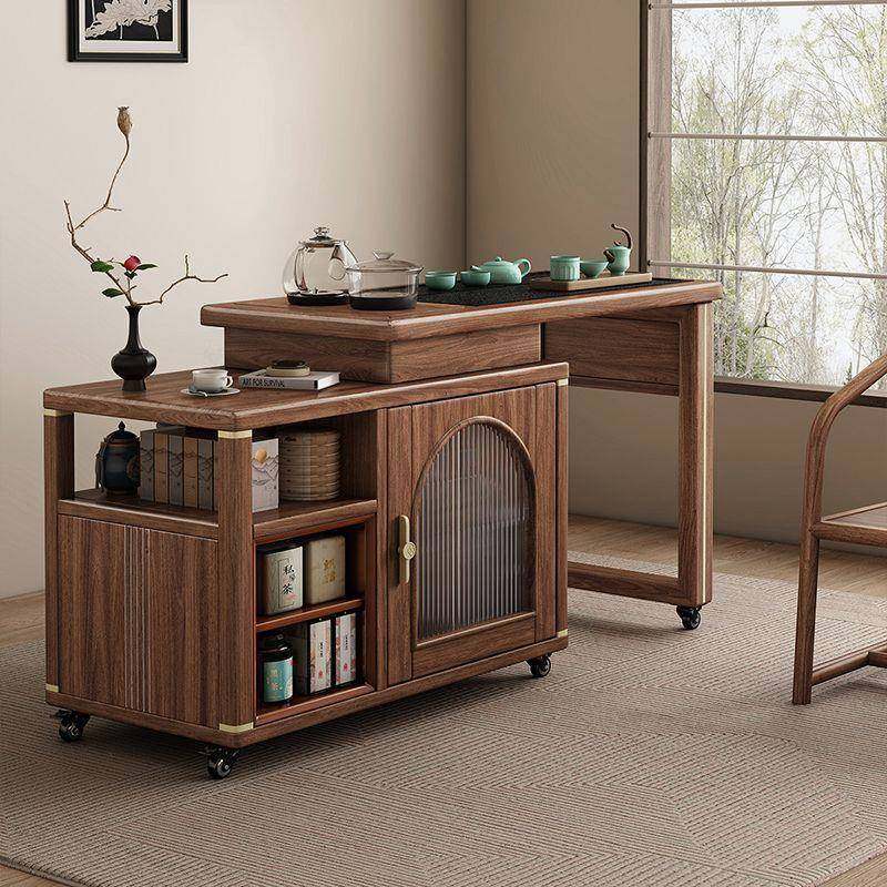 黑胡桃实木移茶桌阳台动小旋户型可10042248转茶茶水柜车沙发边柜,鲜花速递/花卉仿真/绿植园艺,割草机/草坪机,淘宝优惠券,粉丝福利购,淘宝优惠卷