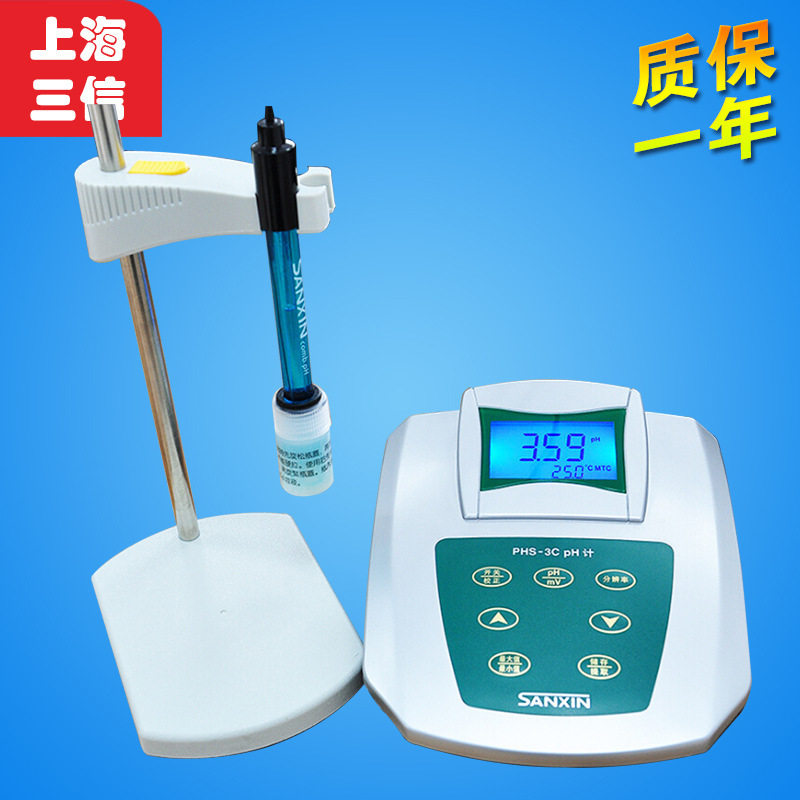 上海三信工业台式数显酸度计
