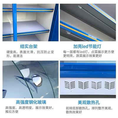 点冷藏展示柜商用麻辣烫果风幕冷柜冻冰柜立式饭店水保鲜柜RBS菜