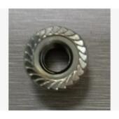 GB6177六角法兰面螺M810内盘级三价彩锌WXN内牙径8 螺外径2母2