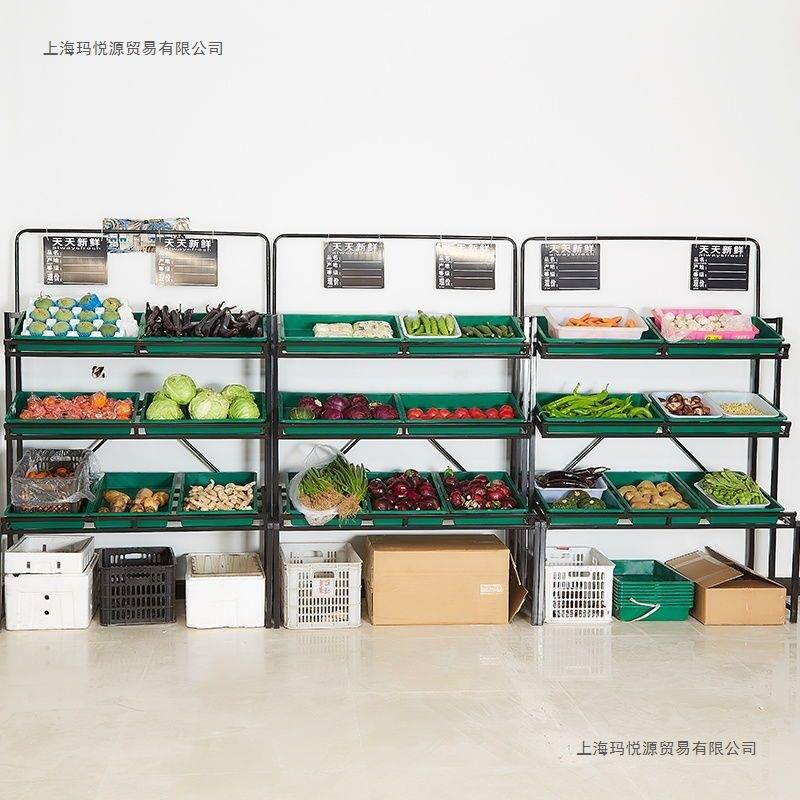 超市果蔬菜货架展示架多能功生鲜水店蔬423菜店便利果店架水子