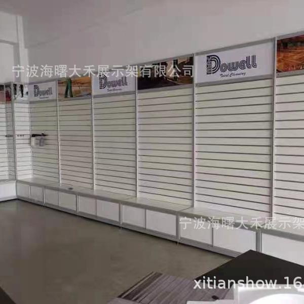 工厂样品间用展示架清洁具陈列展示柜DH-5172铝金合槽板货架万板
