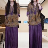 气质今年流行优雅文艺风夏季 潮女 阔腿裤 新款 高级感休闲百搭衬衫