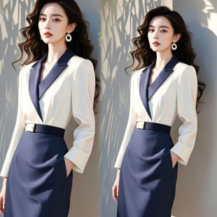 上衣裙子职业两件套 盐系轻熟小香风白色西装 早秋穿搭套装 2025女装