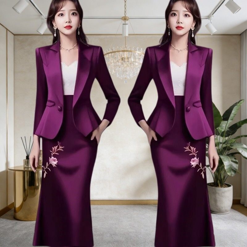 新中式女装2026春秋新款高级气质漂亮高级西装外套半身裙子两件套,女装/女士精品,时尚套装,淘宝优惠券,粉丝福利购,淘宝优惠卷