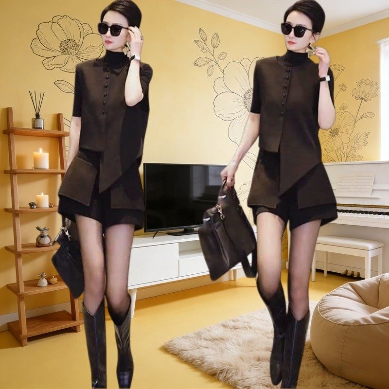 2026新款法式小香风时尚春秋季高级感无袖马甲半身裤子两件套女潮,女装/女士精品,时尚套装,淘宝优惠券,粉丝福利购,淘宝优惠卷