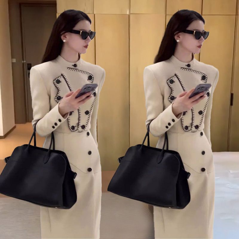 高级气质早春穿搭套装高级感小洋装气质小香风外套半身裙子两件套