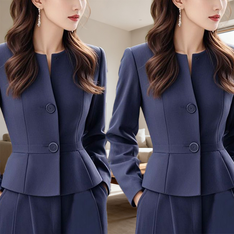 职业西服秋季穿搭一整套盐系轻熟干练气质女装高级感小香风套装潮