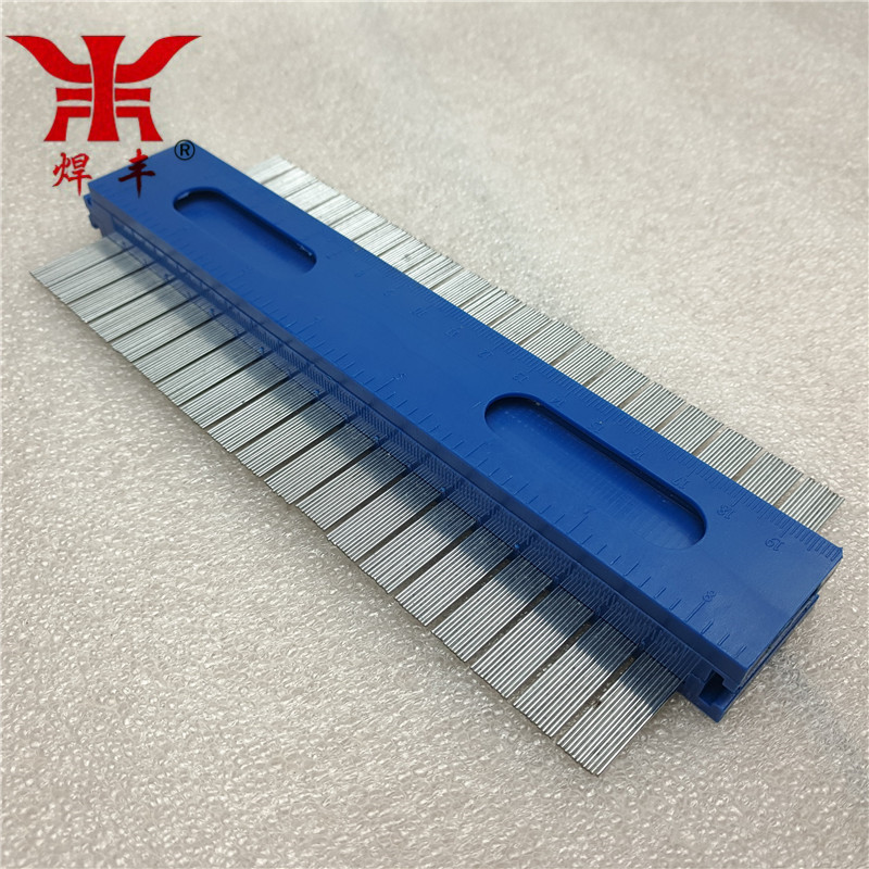 125/150/200mm金属轮廓规仿形尺木工石料弧度测量取型器量规工具
