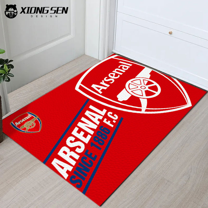 阿森纳枪手足球迷皮革地垫玄关入户防滑免洗款室门内进门口脚垫子
