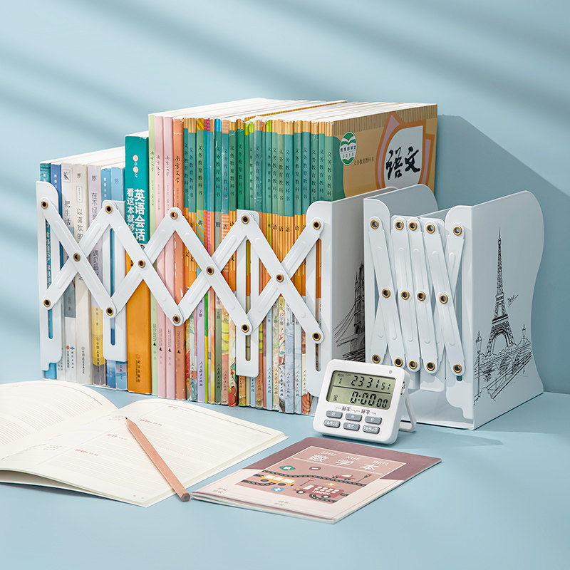 南国书香可伸缩书立架创意书档书隔板加厚大号书夹书靠书立折叠书,文具电教/文化用品/商务用品,书立,淘宝优惠券,粉丝福利购,淘宝优惠卷