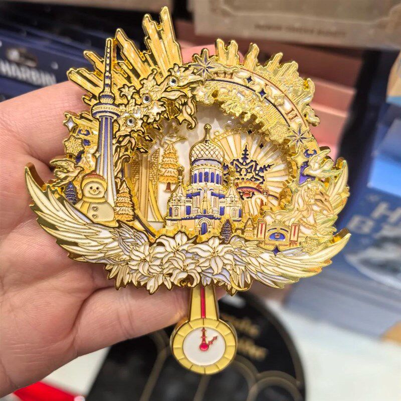 25年新款华章冰城哈尔滨钟摆AR动画系列冰箱贴精致伴手礼哈