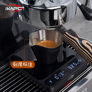 咖啡小量杯304不锈钢接液杯带刻度盎司杯 IKAPE落叶咖啡浓缩杯意式