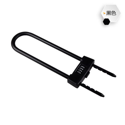 嘉士杰jasit锁玻璃门U型锁 双开u型密码锁环保材质防水防盗