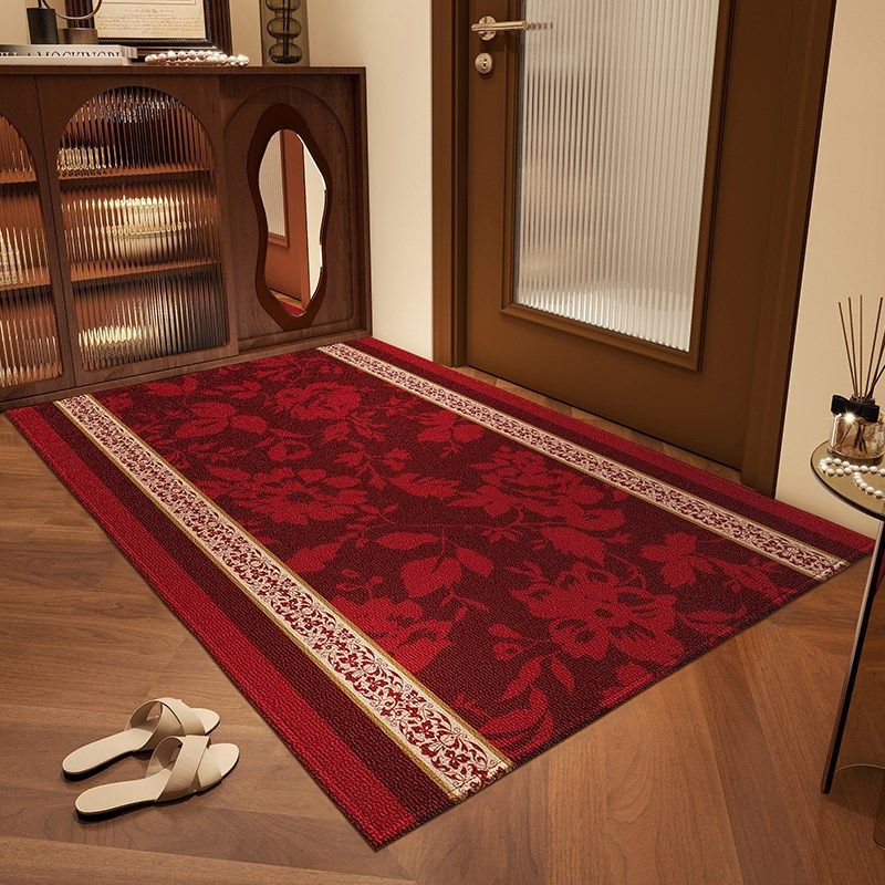 入户门地垫红色高级感地垫入户门垫进门外门口脚垫防滑耐脏可裁剪,居家布艺,入户地垫,淘宝优惠券,粉丝福利购,淘宝优惠卷