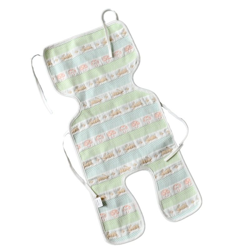 宝宝外出推车垫纯棉纱布跑兔软凉席婴儿推车坐垫儿童安全座椅垫夏,婴童用品,婴童凉席系列,淘宝优惠券,粉丝福利购,淘宝优惠卷