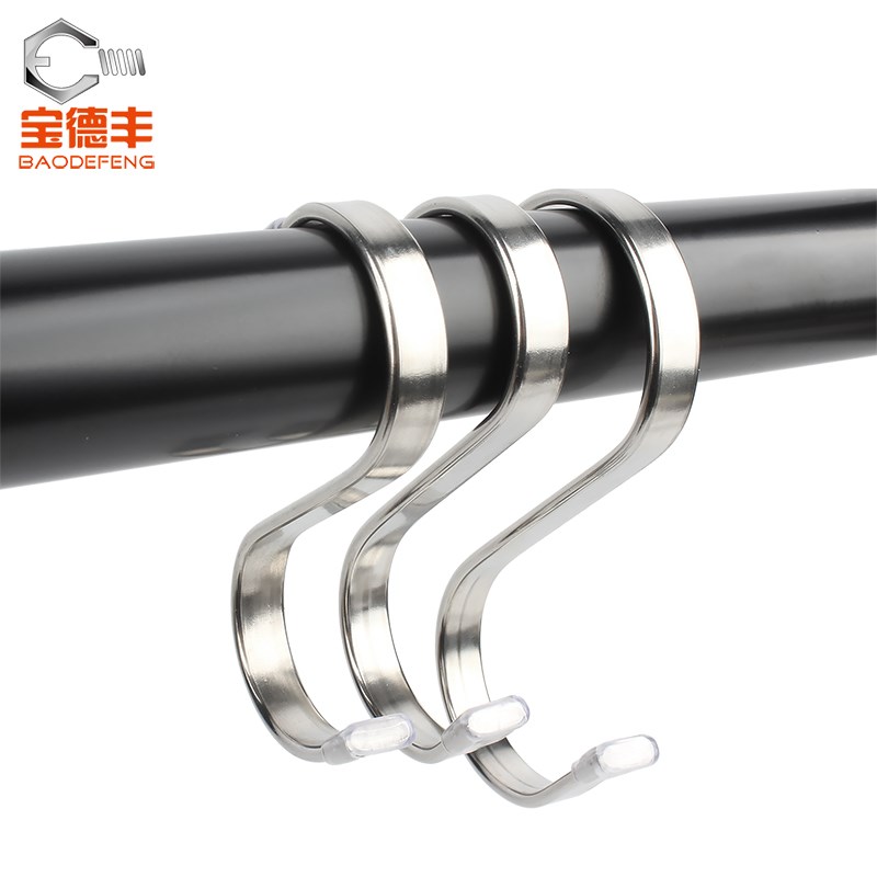 S钩子不锈钢S型钩S形挂钩S勾子工业用挂钩便利挂钩金属壁挂钩大全