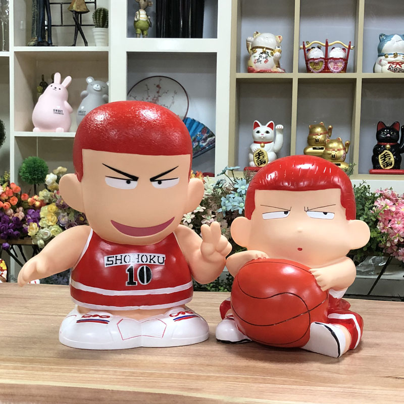 搪胶储钱罐特大号可爱防摔成人储蓄罐创意礼物灌篮樱木摆件存钱罐