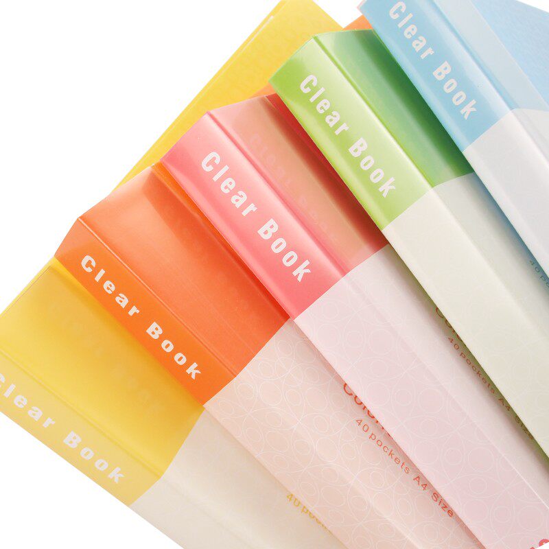 A4透明插页文件夹100页资料夹子塑料多层80页文件夹资料册袋盒子