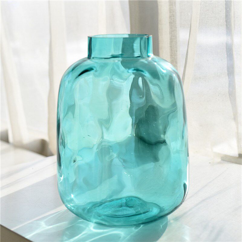 每周一三五上新/北欧简约彩色玻璃花瓶家居餐桌装饰水培摆件I5-3