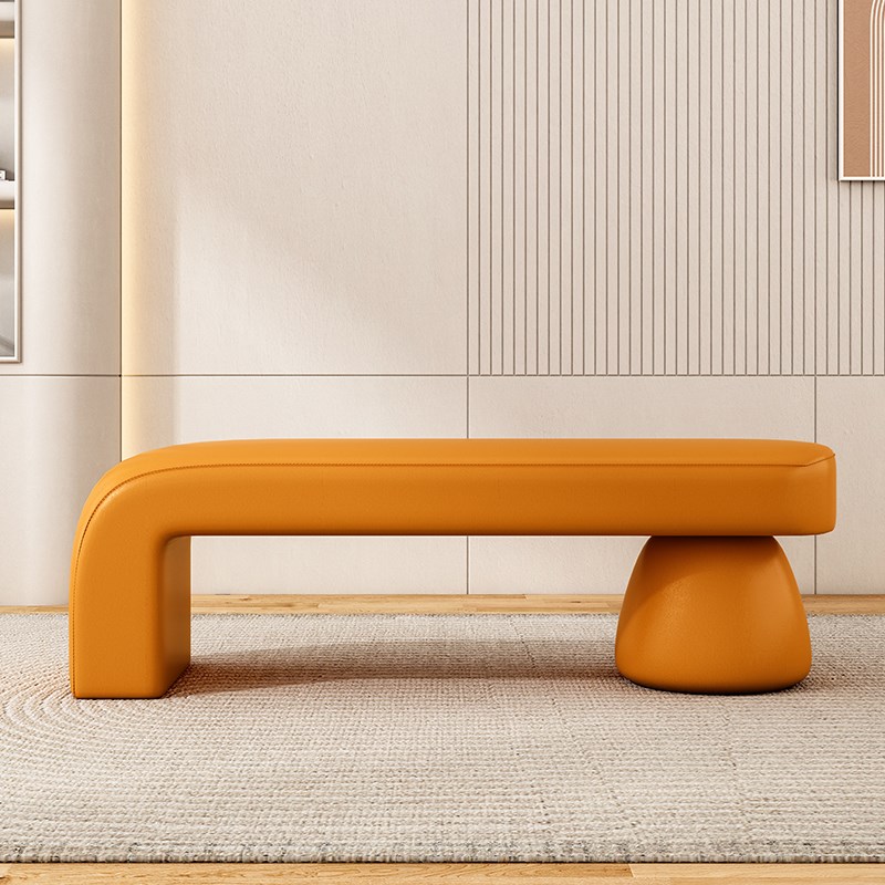 换鞋凳轻奢服装店网红长条凳家用卧室欧式床尾凳可坐客厅矮板凳木