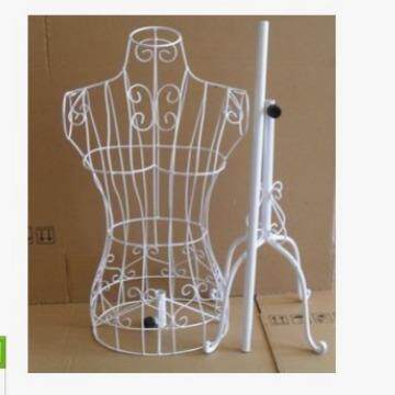 服装展示道具铁艺模特女四脚白色拍攝服装