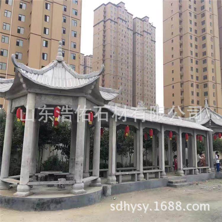 常年石雕凉亭单层花岗雕凉亭常年现货安装物美价廉