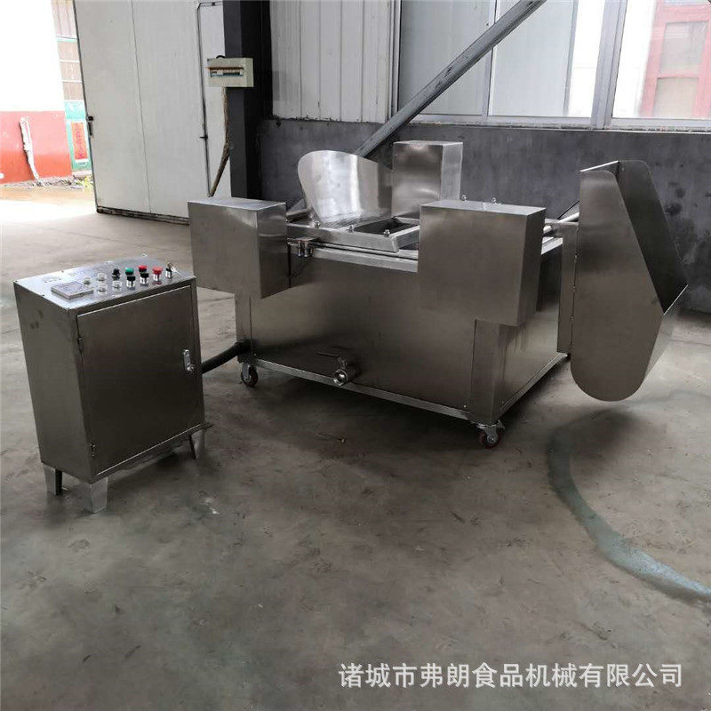 素丸子油炸机鱼丸油炸机鸡米花油炸机翻筐出料自动油炸机厂家