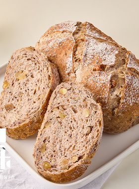 梨木巷黑麦亚麻籽硬欧面包代餐全麦欧包高饱腹下午茶点心零食饱腹