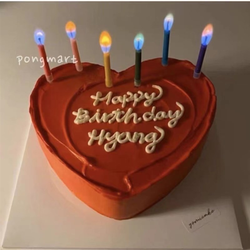 速发彩色火焰创意烘焙蛋糕装饰生日风派对甜品台装扮