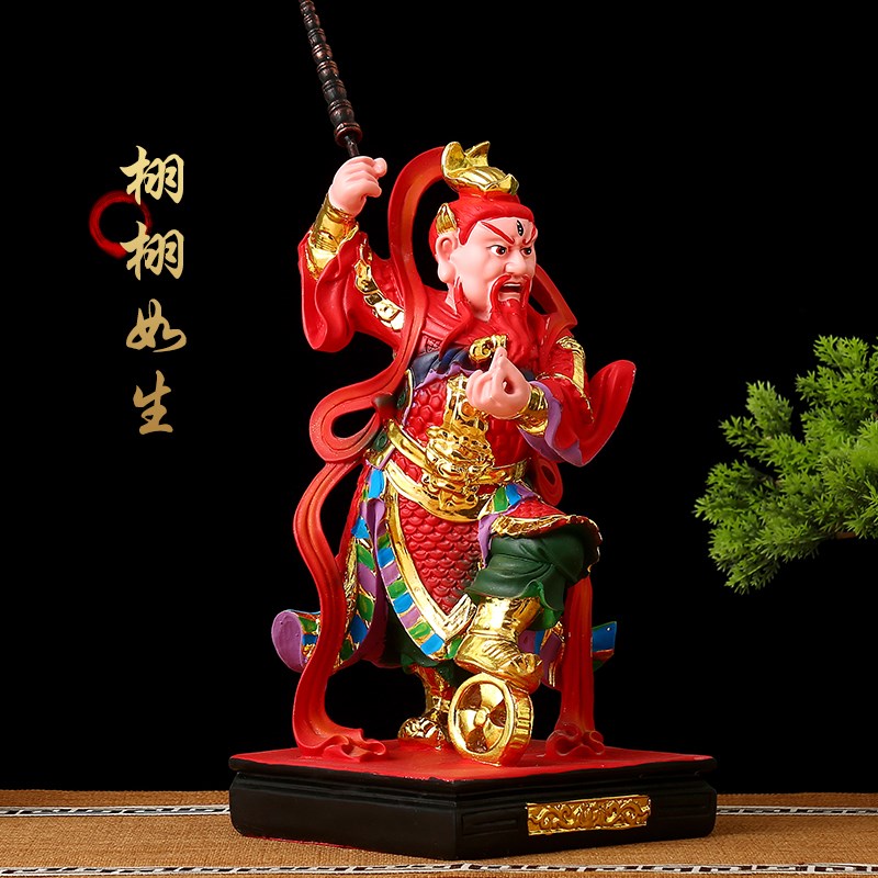 速发王灵官神像火神王天君16寸家用摆件树脂玻璃钢护法佛像王元帅
