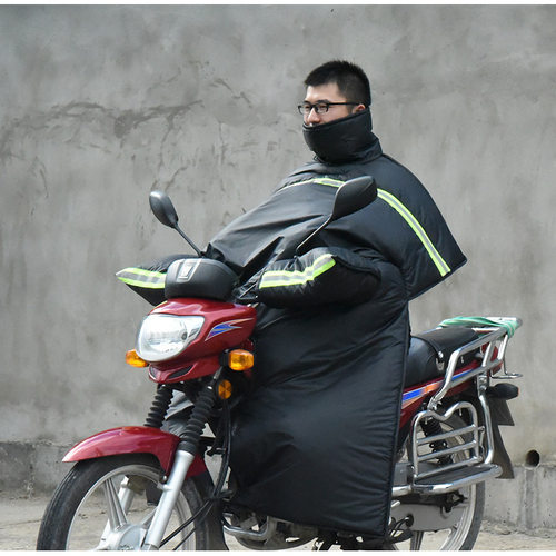 新款摩托车挡风被冬季男跨骑弯梁