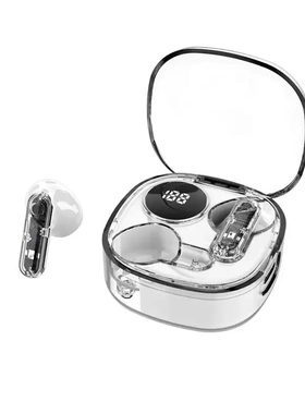 透明耳机max20半入耳式蓝牙5.3学生党通用款