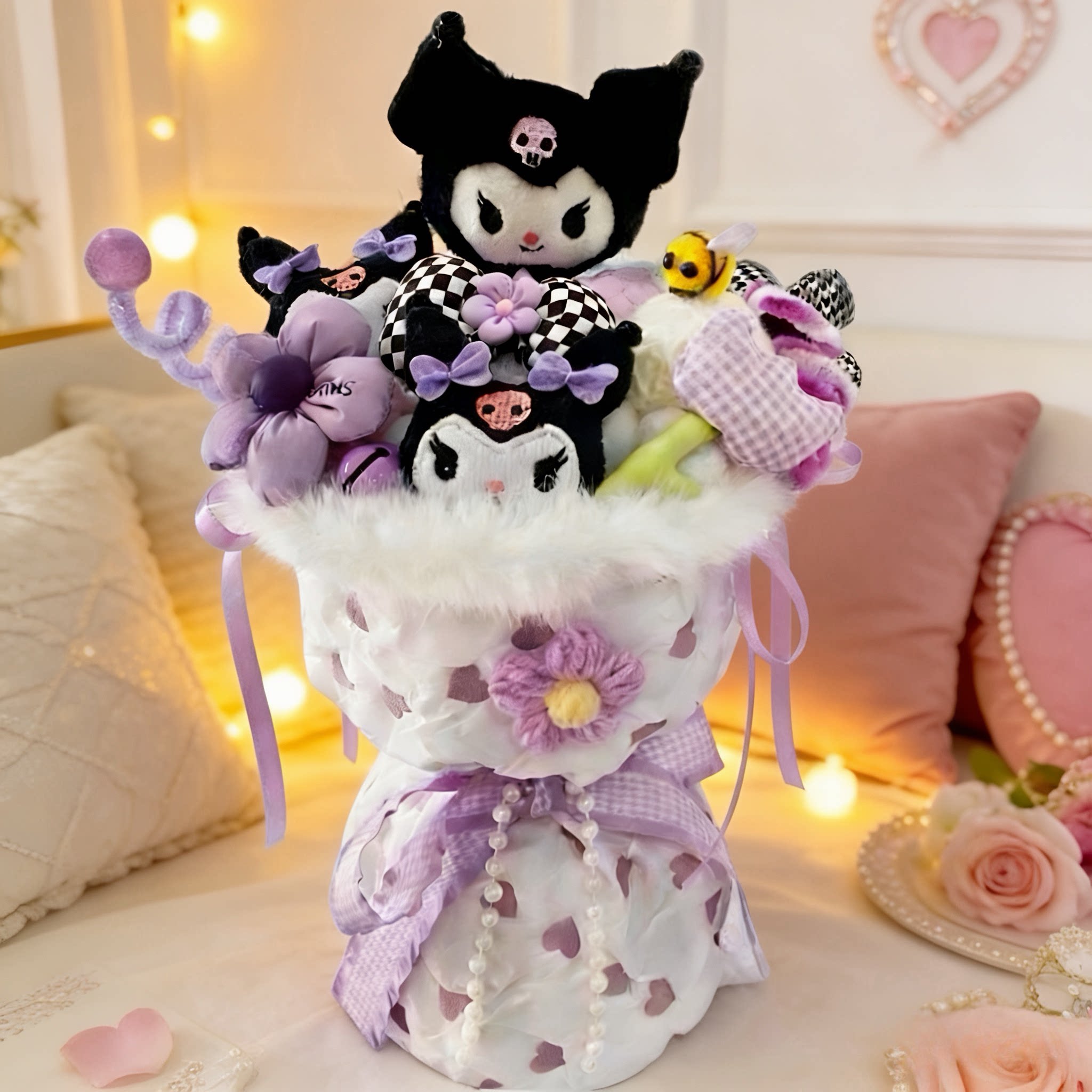 玩偶花束毛绒公仔卡通生日礼物女生儿童送闺蜜女友情人节创意礼盒